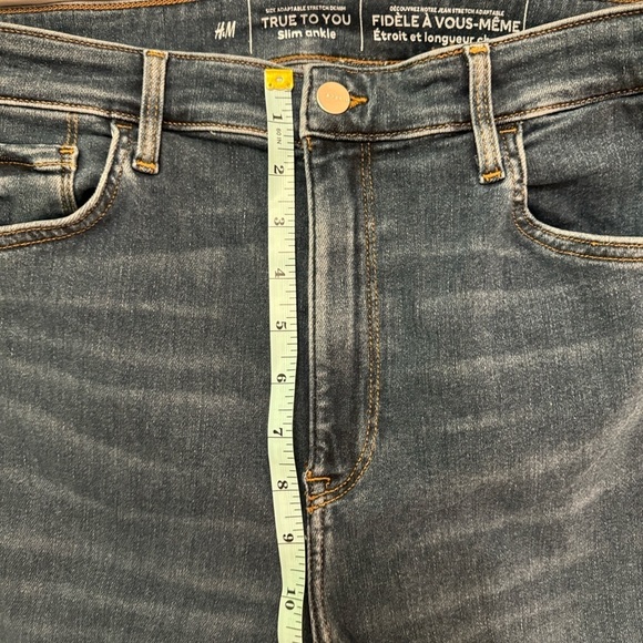 H&M Slim High waist jeans, XL, slim fit, ankle length, new/never worn - Picture 12 of 14